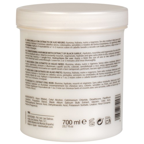 ajo negro mascarilla 700ml blumin 83131 500x500