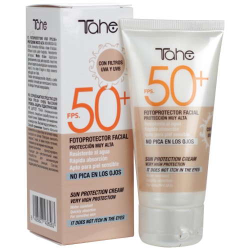 fotoprotector facial crema 50+ tahe 500x500