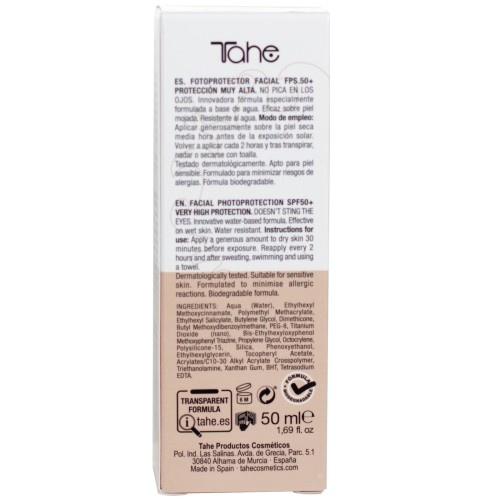 fotoprotector facial crema 50+ tahe 89946 500x500