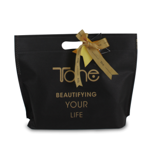 bolsa tela logo tahe beautifying dorado 500x500